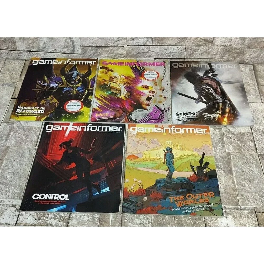 Lot Of 5 Game Informer Magazine Issues 308,309,310,311, 312